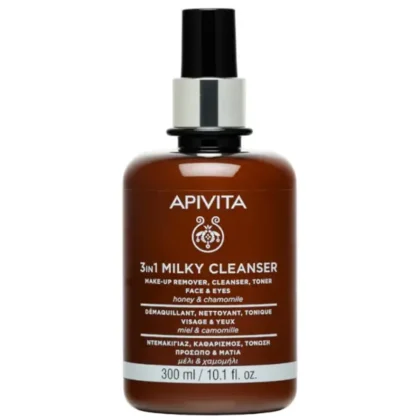 3 in 1 Cleansing Milk for Face and Eyes with Chamomile and Honey 300ml