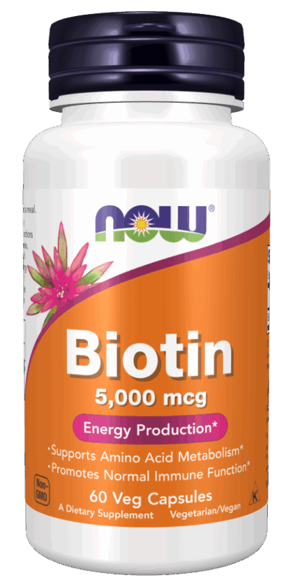 Biotin 5000 mcg (Producción de energía) 60 Cápsulas