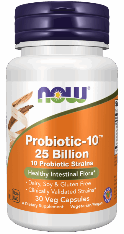 Probiotic-10 25 Billion (Flora intestinal saludable) 50 Cápsulas