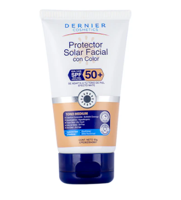 Protector Solar Facial con Color - Tono Claro 50g