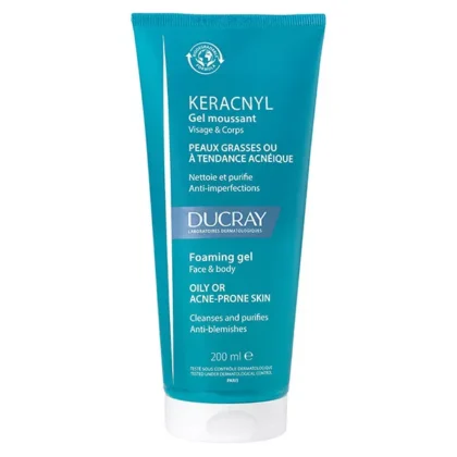 KERACNYL Gel limpiador - Piel grasa y con tendencia acneica 200 ml